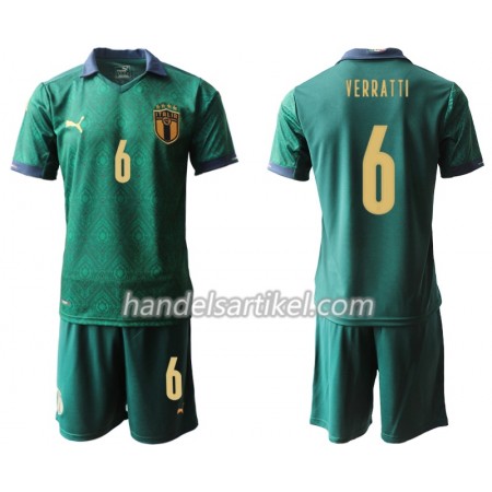 Italien Verratti 6 Kinder Ausweich Trikotsatz Euro 2020 Kurzarm (+ Kurze Hosen)